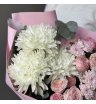 Хризантемы и кустовые пионовидные розы 3