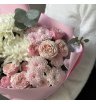 Хризантемы и кустовые пионовидные розы 4
