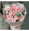 Французские розы и кустовые розы с эвкалиптом 4