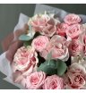 Французские розы и кустовые розы с эвкалиптом 3