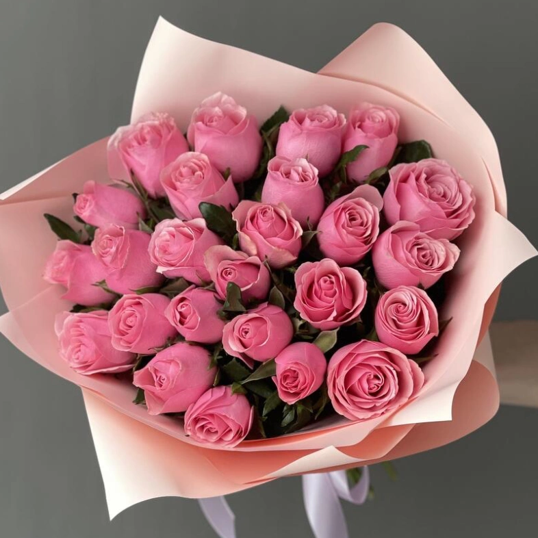 Розовая кенийская Роза 25шт