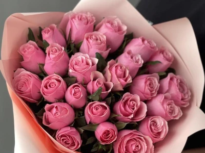 Розовая кенийская Роза 25шт