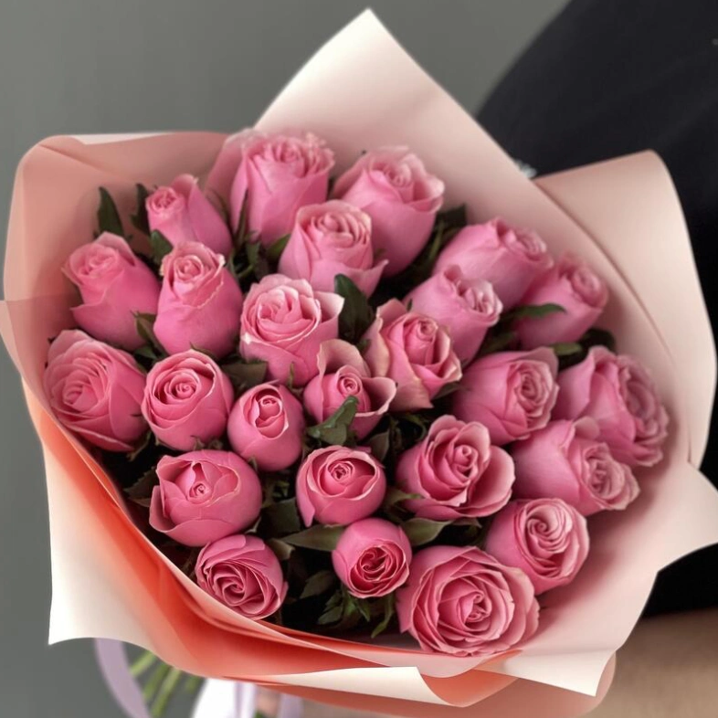 Розовая кенийская Роза 25шт