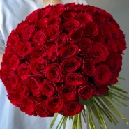 101 красная кенийская роза ХИТ 3