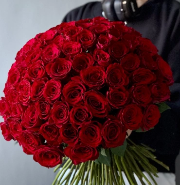 101 красная кенийская роза ХИТ