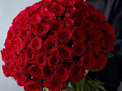 101 красная кенийская роза ХИТ