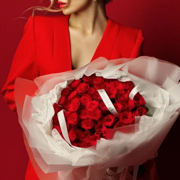 Букет роз 51 шт Кения 40 см