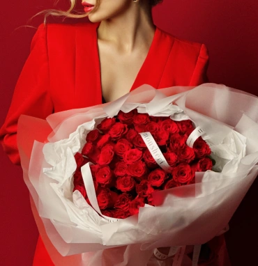 Букет роз 51 шт Кения 40 см