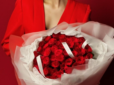 Букет роз 51 шт Кения 40 см