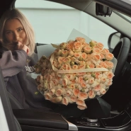 Моно гигант из кустовых роз «Pavlova» 3