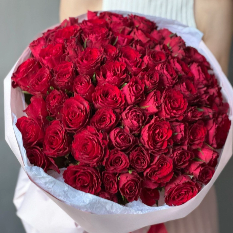 75 красная Роза Кения