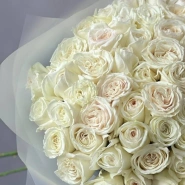 75 белых роз «Плая Бланка» 3