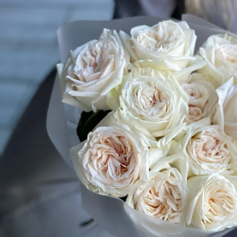 Парфюмированные розы &laquo;White O&rsquo;hara&raquo; 11шт