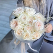 Парфюмированные розы &laquo;White O&rsquo;hara&raquo; 11шт 1