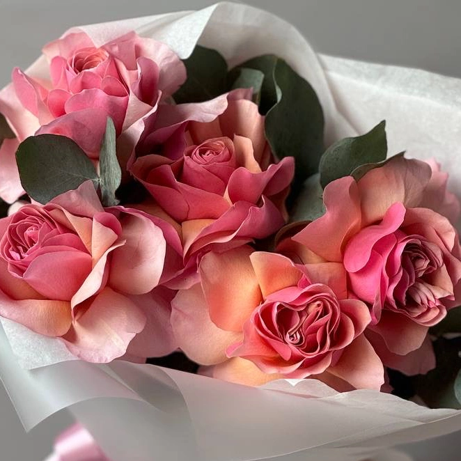 Монобукет из французских роз