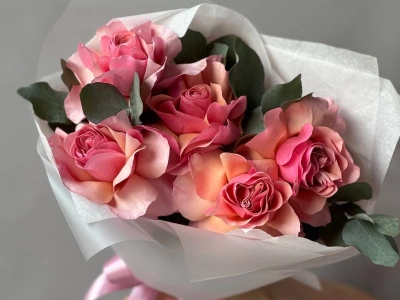 Монобукет из французских роз