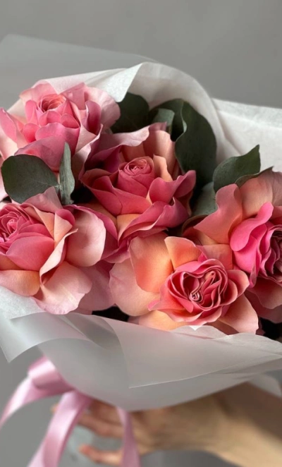 Монобукет из французских роз