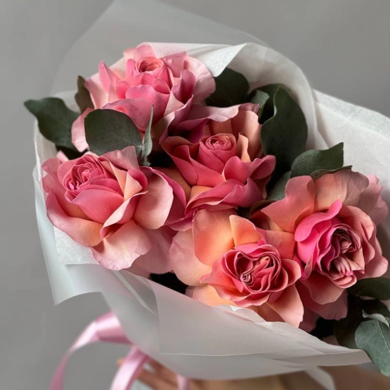 Монобукет из французских роз