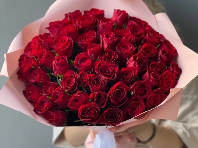 51 красная Роза Кения 