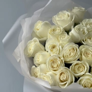 Моно из белых роз Плая 25  3