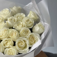 Моно из белых роз Плая 25  4