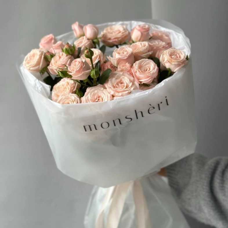 Монобукет кустовые розы Bombastic