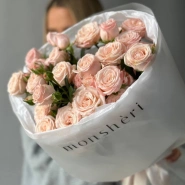 Монобукет кустовые розы Bombastic 0