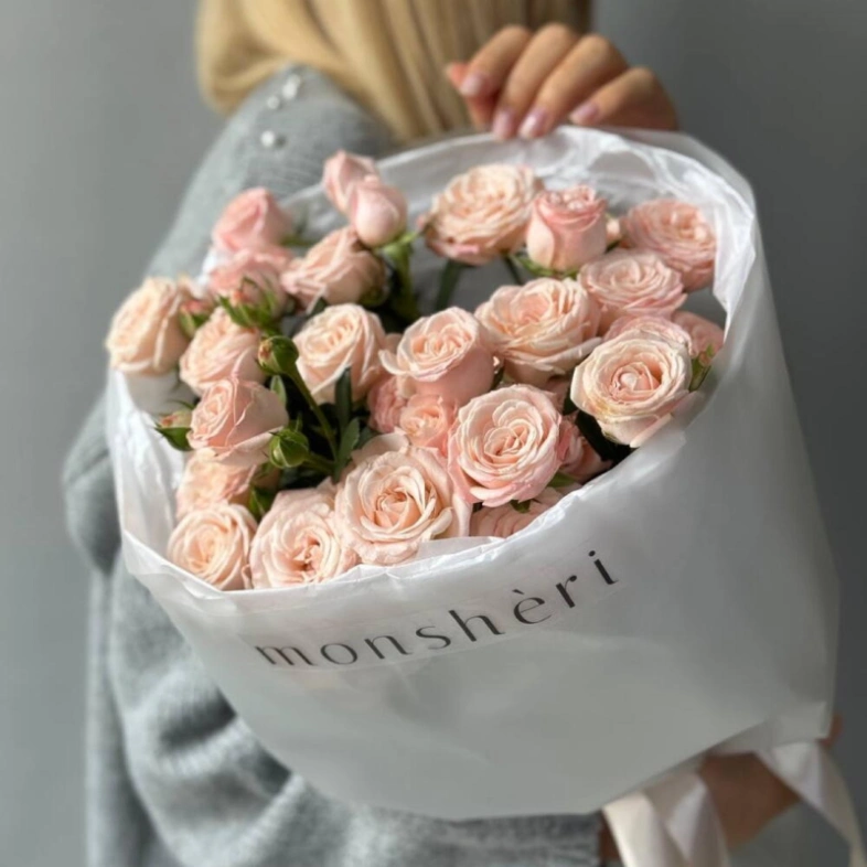 Монобукет кустовые розы Bombastic