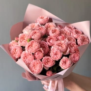 Пионовидные розы Джульетта розовая пудра 1