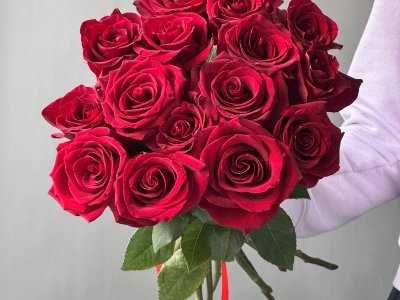 Розы красные 15 Эквадор