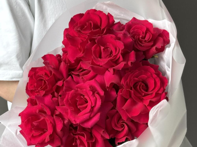 Французские розы «Pink Energy» 11