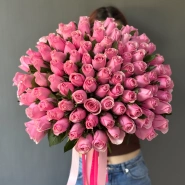 101 роза кения розовая 0