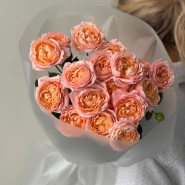 Шикарная Джульетта пионовидные кустовые розы 3