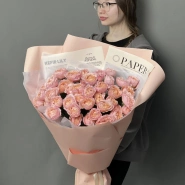 Букет - гигант из кустовых роз 😍 | Кустовая роза 9 0