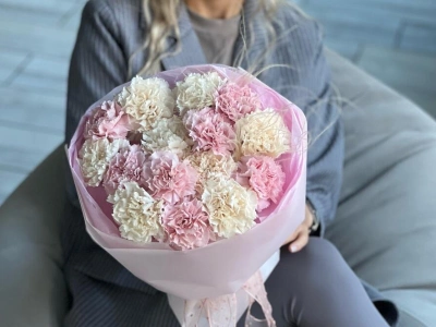 Монобукет из диантусов 