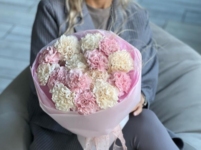 Монобукет из диантусов 