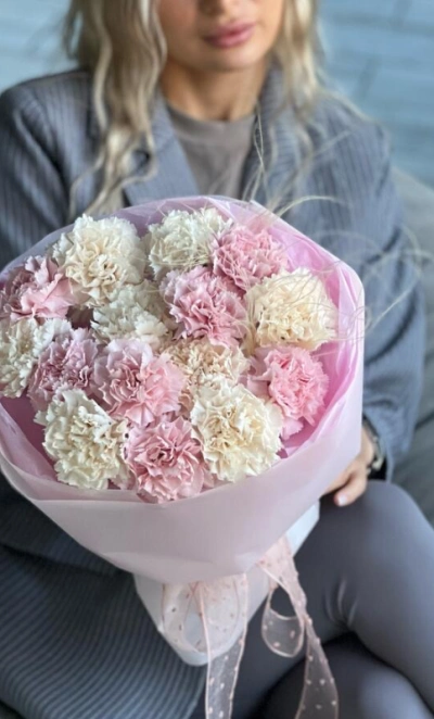 Монобукет из диантусов 