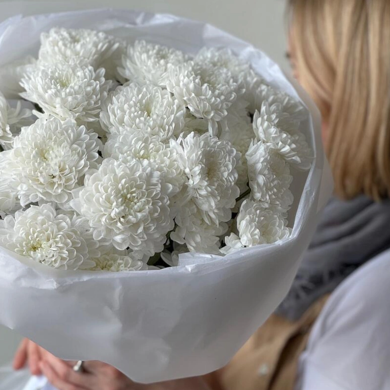 Монобукет кустовая хризантема 