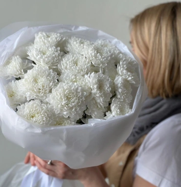 Монобукет кустовая хризантема 