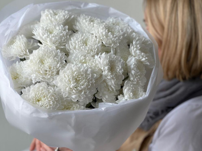 Монобукет кустовая хризантема 