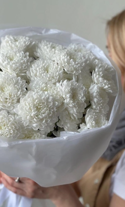 Монобукет кустовая хризантема 