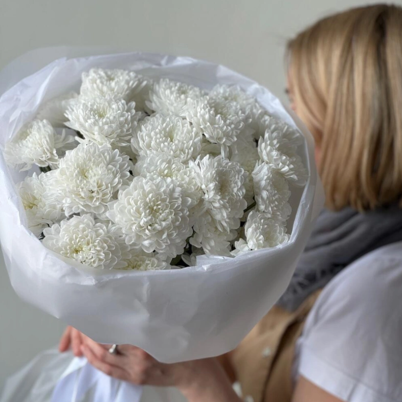 Монобукет кустовая хризантема 