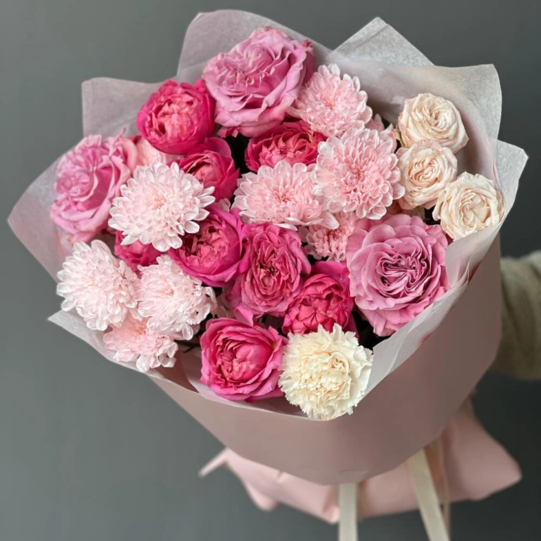 Пышный букет Яркий и нежный