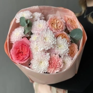 Букет кустовые розы «Очаровашка» 4