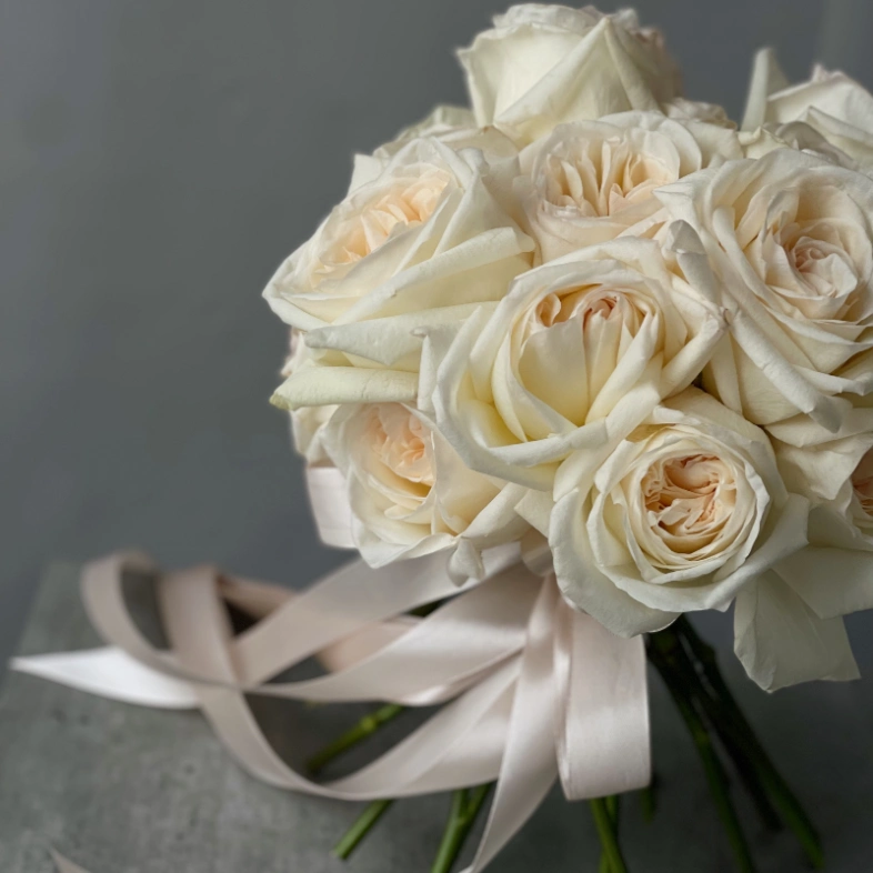 Пионовидные розы «Вайт О’хара» 