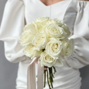 Белоснежные розы «Плая Бланка» 17 0