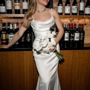 Букет с антуриумами и розами «With&Black» 2