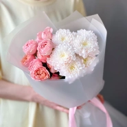 Нежный букет с пионовидными розами Джульетта 2
