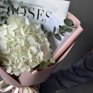 Гортензия с эвкалиптом 4