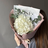 Гортензия с эвкалиптом 1